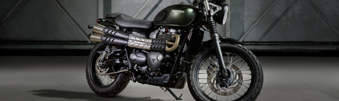 2017 triumph street scrambler, Racing Header