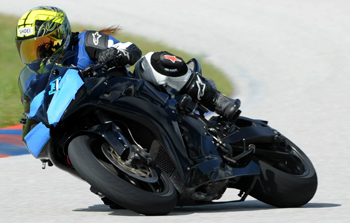 Our Internet Parts Specialist Adrienne on her 2006 CBR1000RR