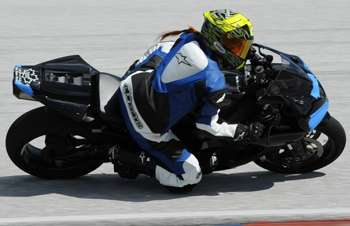 Our Internet Parts Specialist Adrienne on her 2006 CBR1000RR